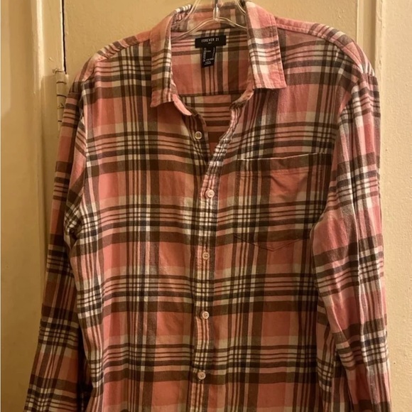 Forever 21 Flannel shirt Men’s size L can be unisex - Picture 2 of 2
